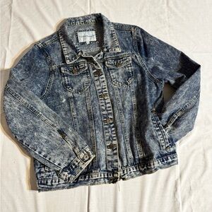 Classic Blue Acid Wash Denim Jacket